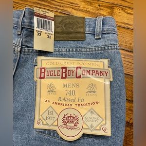 Bugle Boy Light Blue Mens Relaxed Jeans